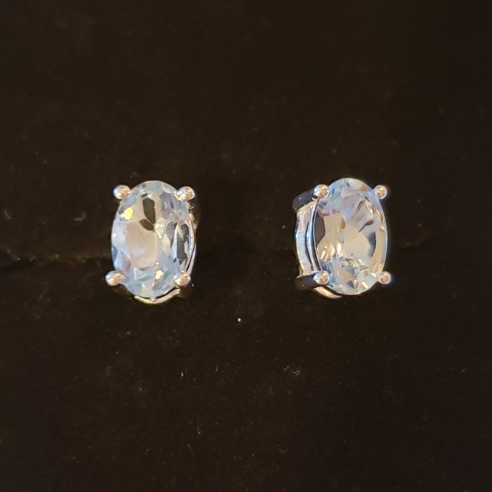 Blue Topaz Earrings